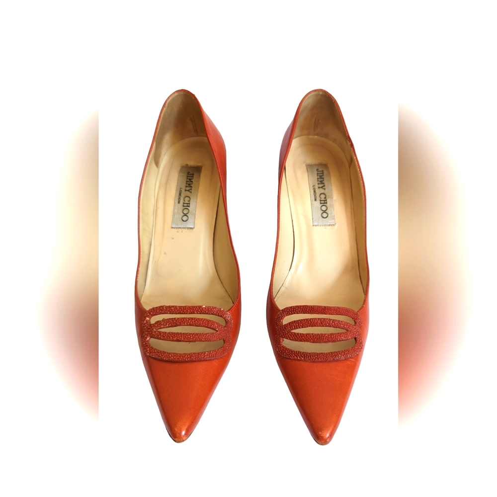 🔴SOLD🔴Jimmy Choo Italian leather high heel pumps. Size 36 1/2